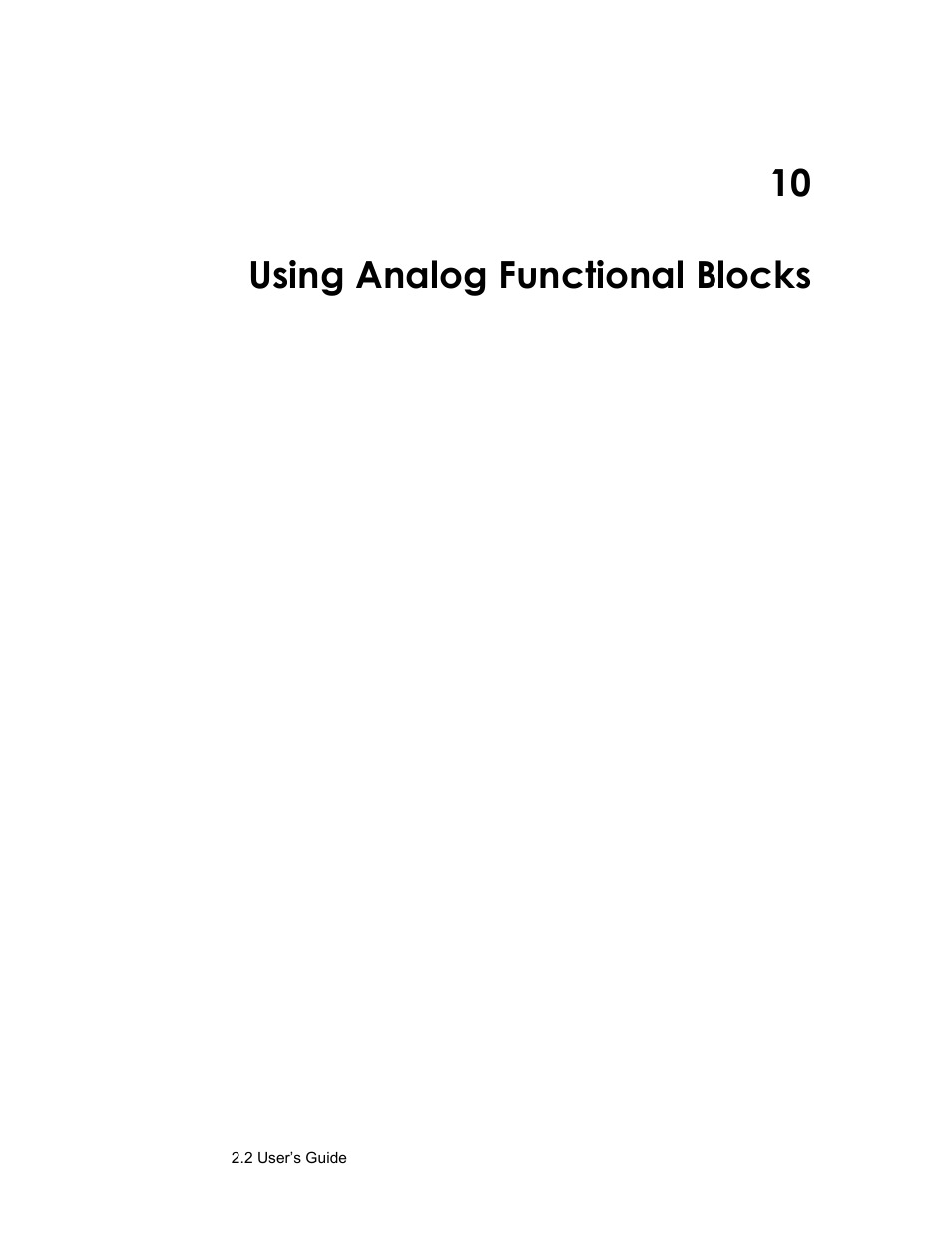 Using analog functional blocks, Analog functional block, 10 using analog functional blocks | Echelon SmartServer 2.2 User Manual | Page 446 / 560