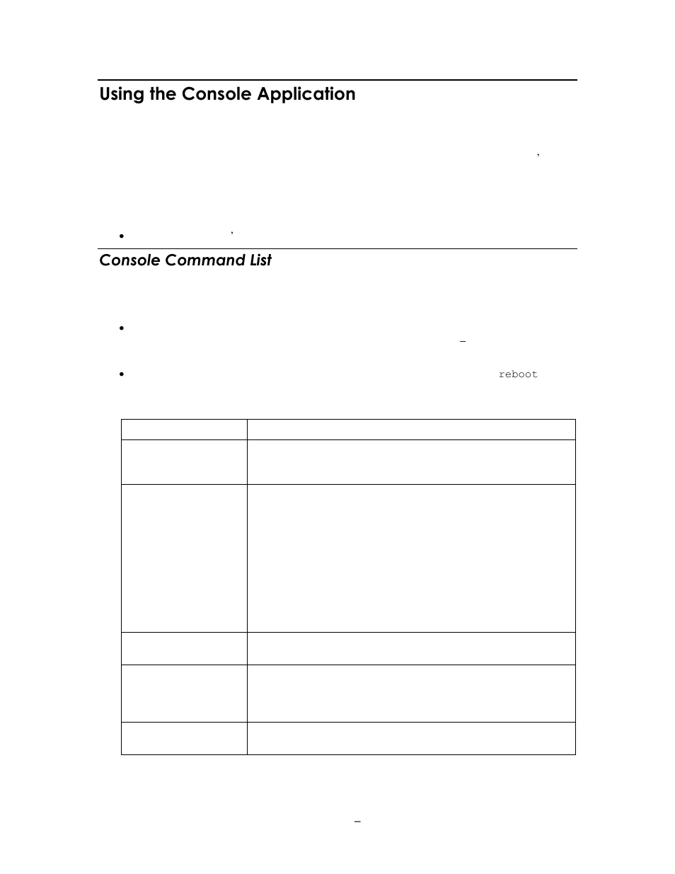 Using the console application, Console command list, Using the smartserver console application | Appendix b | Echelon SmartServer 2.2 User Manual | Page 509 / 560