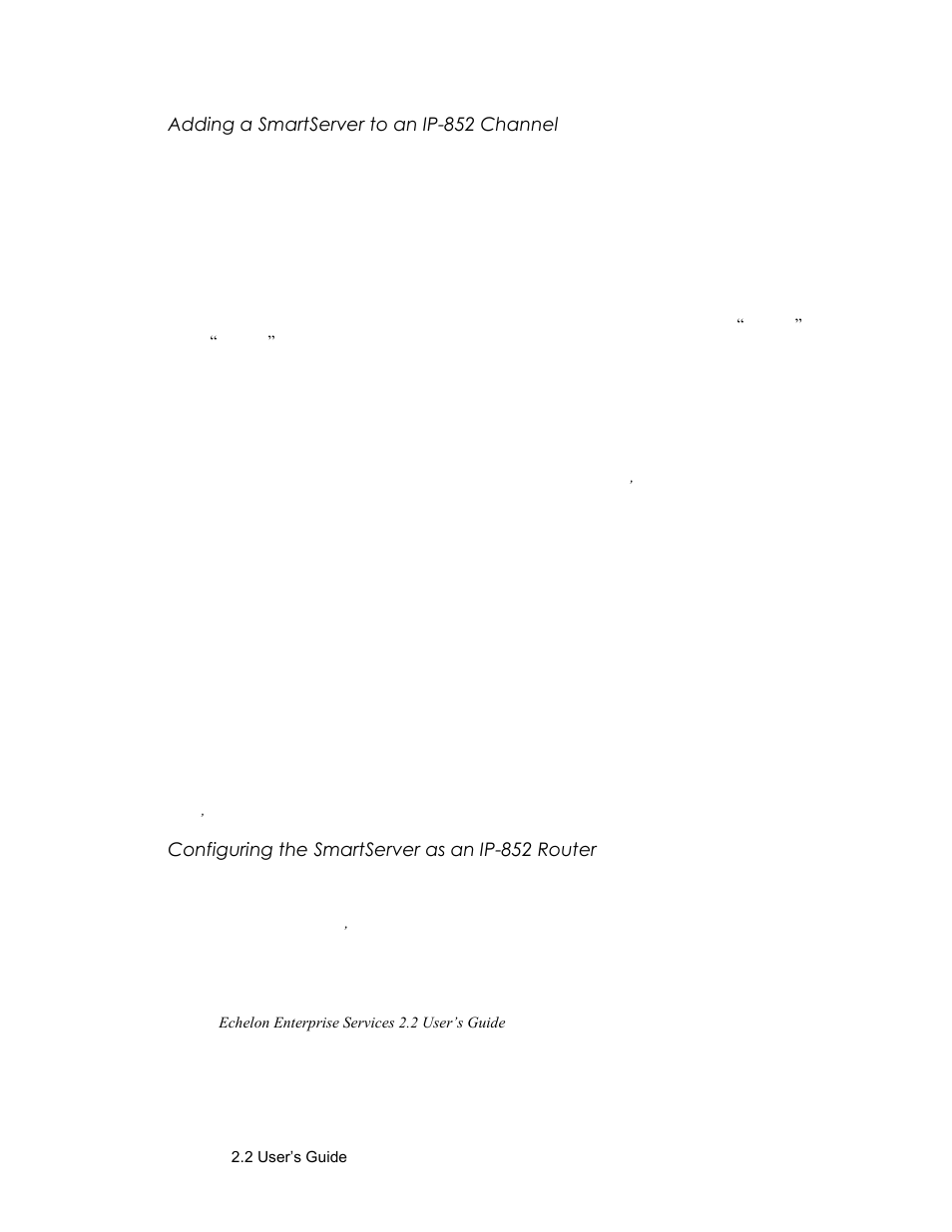 Adding a smartserver to an ip-852 channel, Configuring the smartserver as an ip-852 router | Echelon SmartServer 2.2 User Manual | Page 86 / 560