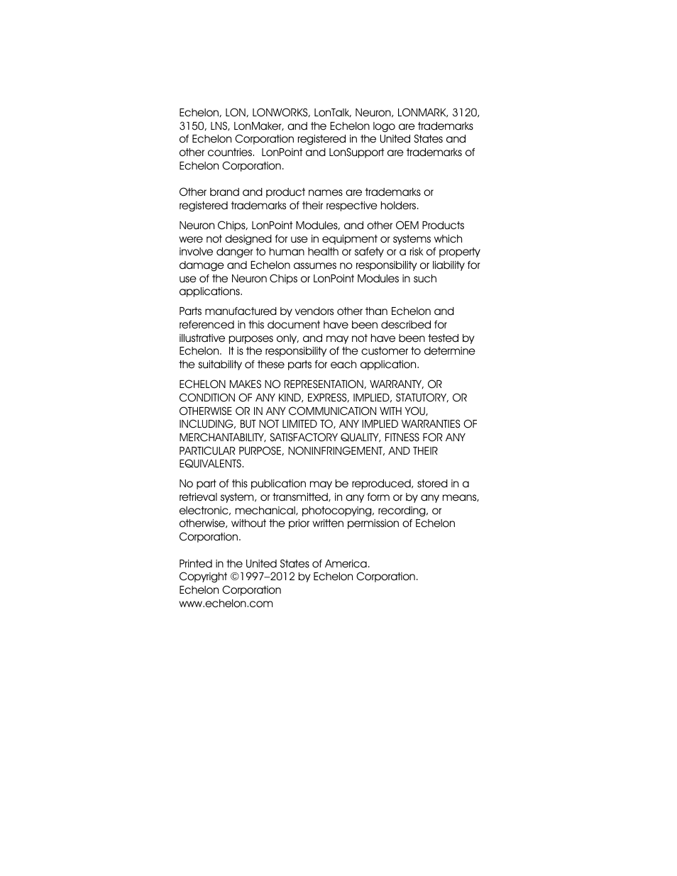 Echelon SmartServer XMPP Client User Manual | Page 2 / 34