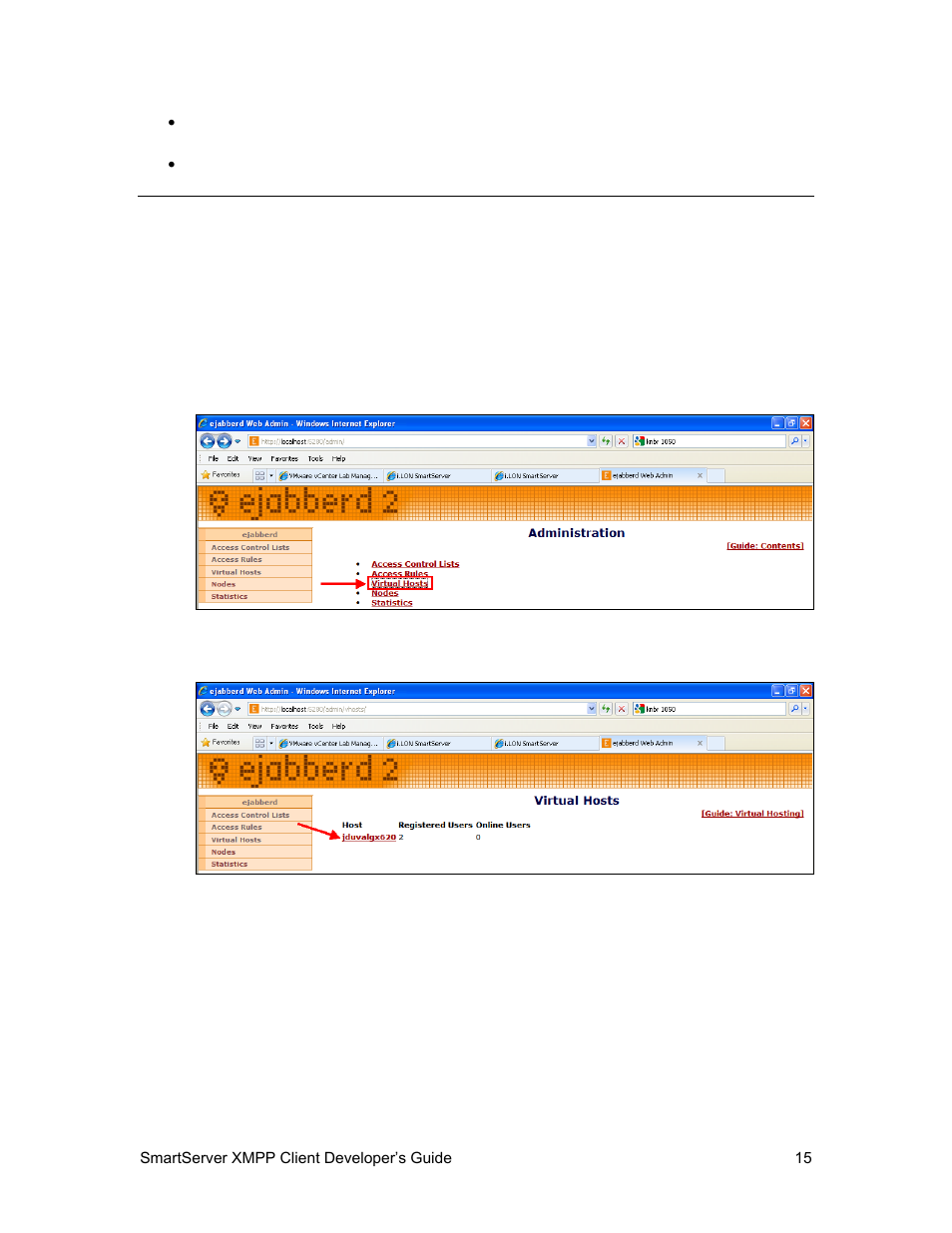 Step 4: adding user accounts to the xmpp server | Echelon SmartServer XMPP Client User Manual | Page 23 / 34