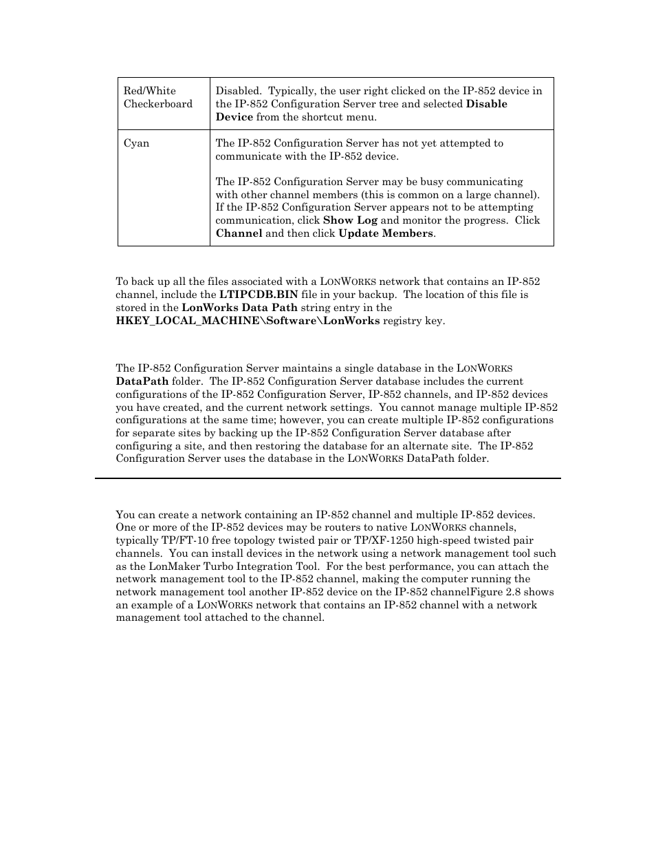 Creating a network with an ip 852 channel, Creating a network with an ip-852 channel | Echelon IP-852 Channel User Manual | Page 20 / 56