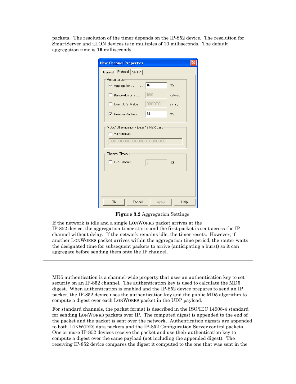 Md5 authentication | Echelon IP-852 Channel User Manual | Page 32 / 56