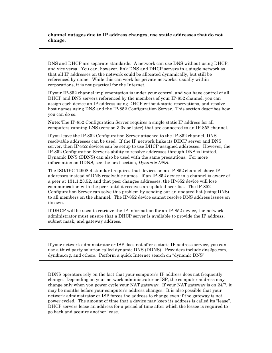 Linking dns and dhcp, Dynamic dns, How ddns works | Echelon IP-852 Channel User Manual | Page 50 / 56