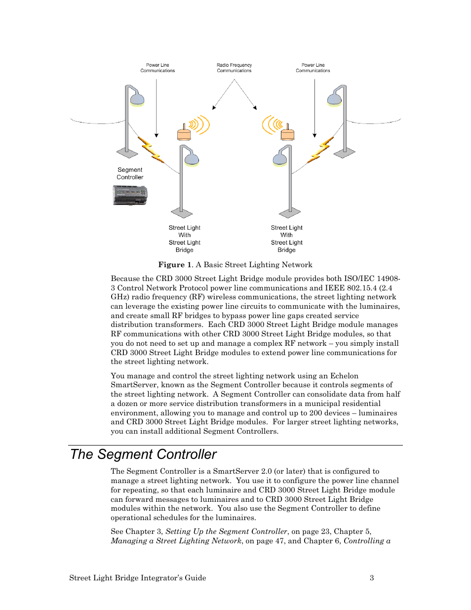 The segment controller | Echelon Lumewave CRD 3000 Street Light Bridge User Manual | Page 13 / 124