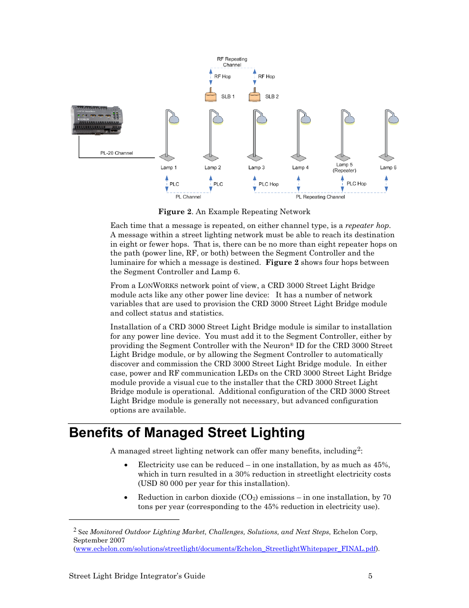 Benefits of managed street lighting, Figure 2 | Echelon Lumewave CRD 3000 Street Light Bridge User Manual | Page 15 / 124