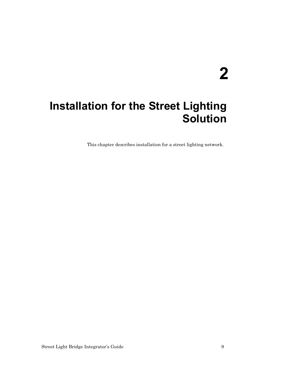 Installation for the street lighting solution | Echelon Lumewave CRD 3000 Street Light Bridge User Manual | Page 19 / 124