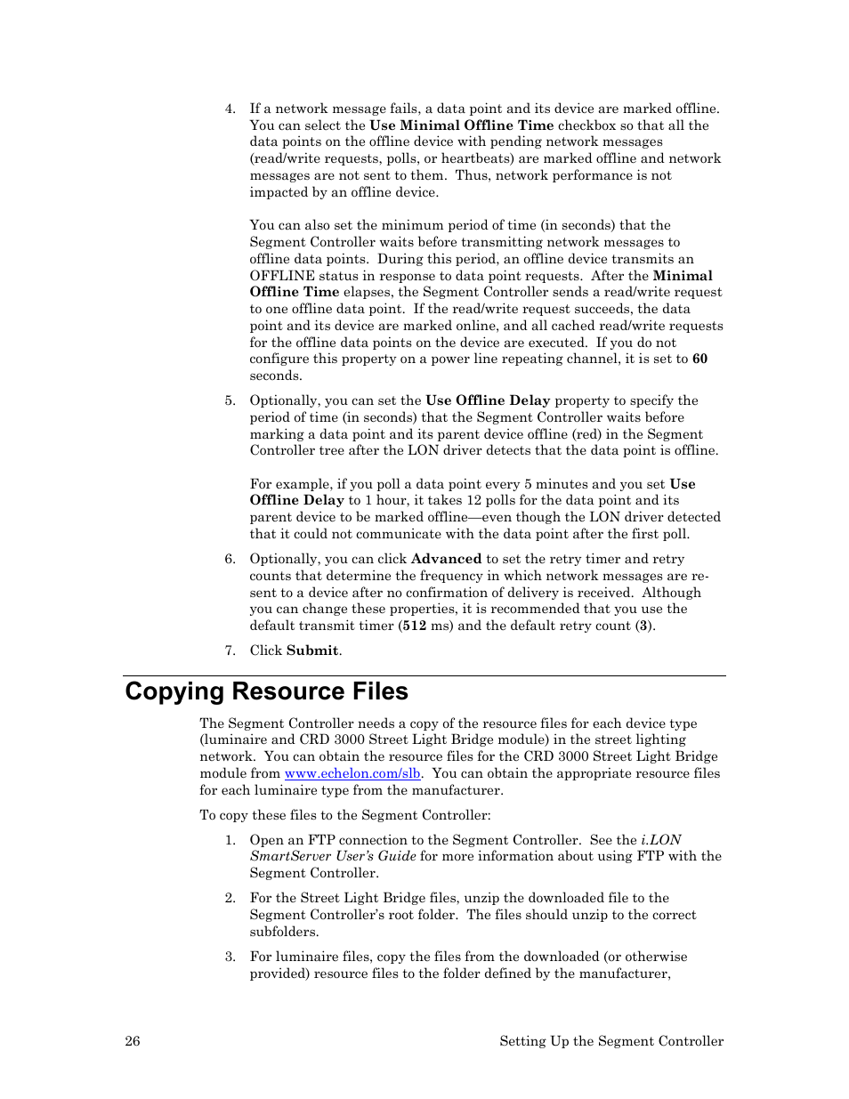 Copying resource files | Echelon Lumewave CRD 3000 Street Light Bridge User Manual | Page 36 / 124