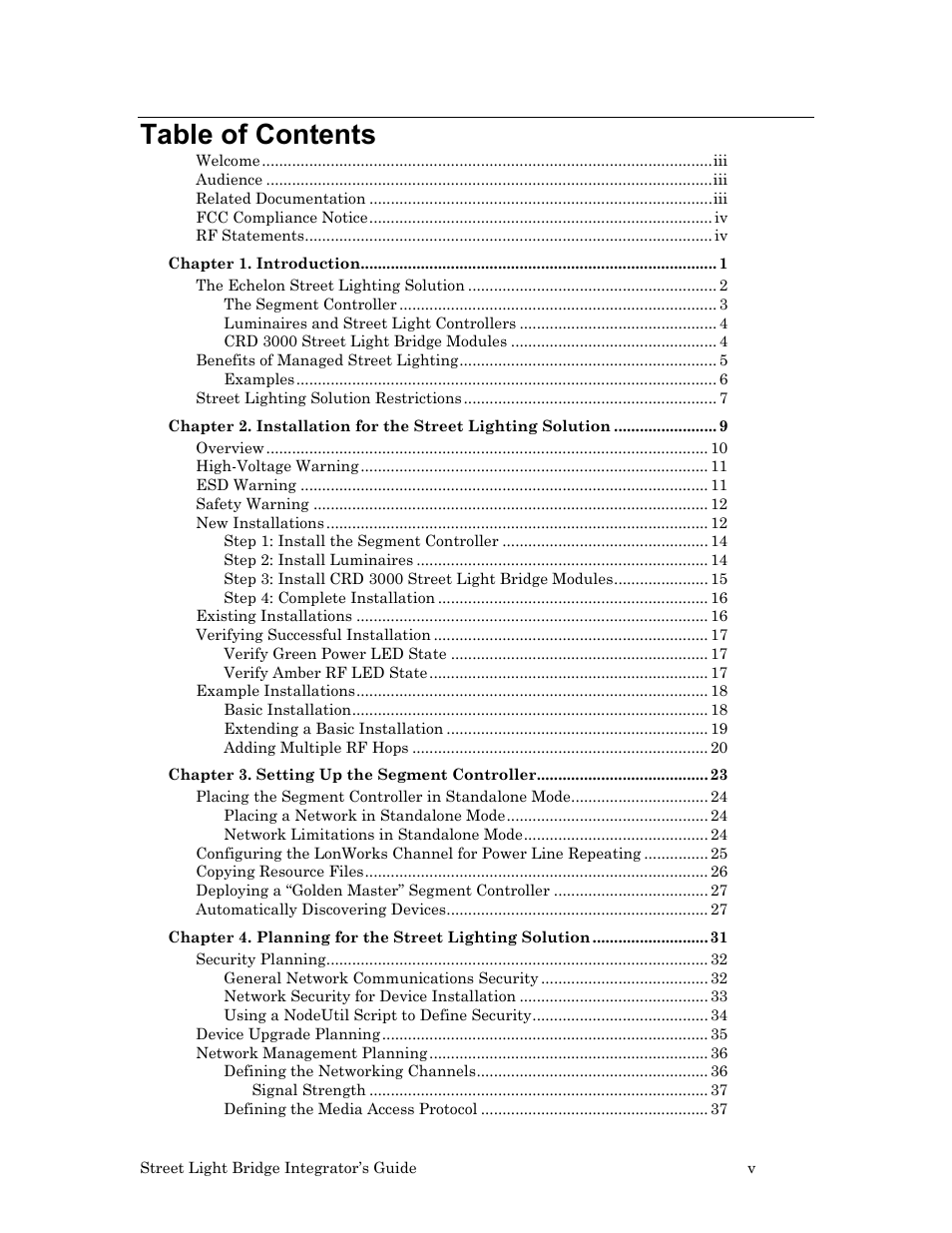 Echelon Lumewave CRD 3000 Street Light Bridge User Manual | Page 7 / 124