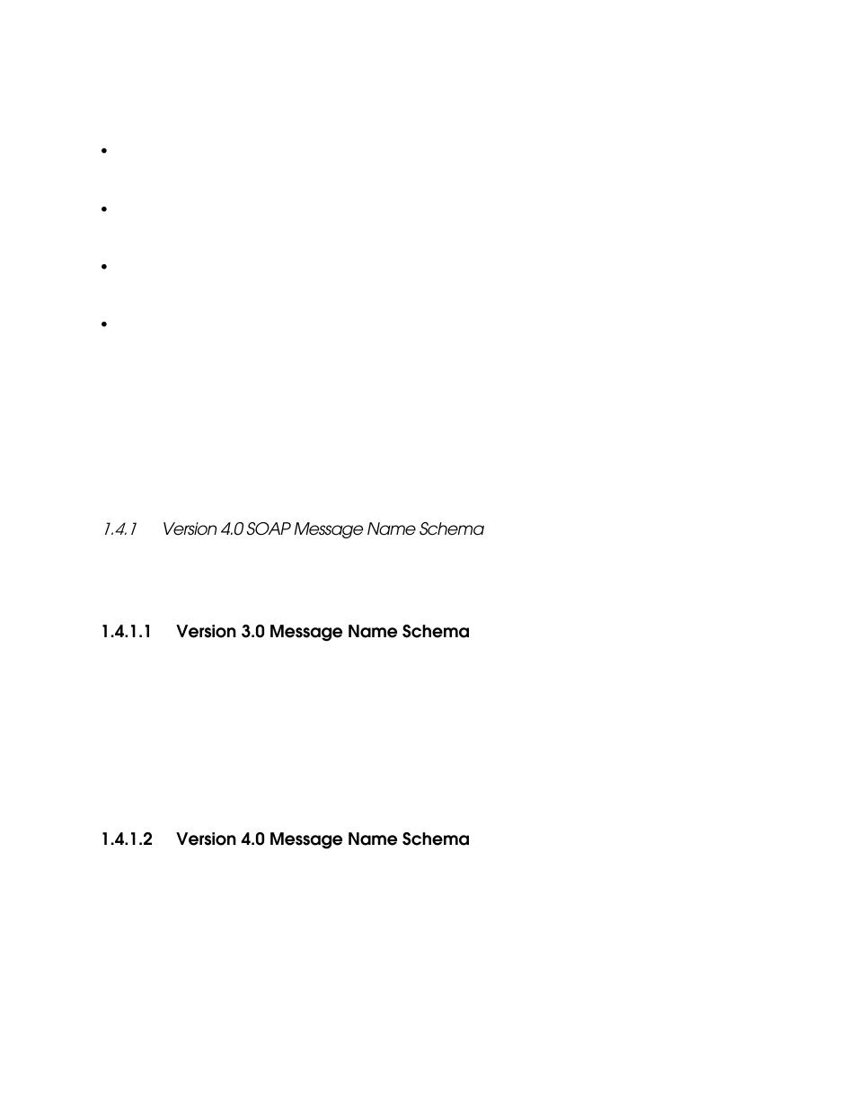 1 version 4.0 soap message name schema, 1 version 3.0 message name schema, 2 version 4.0 message name schema | Version 4.0 soap message name schema -3 | Echelon i.LON SmartServer 2.0 User Manual | Page 13 / 443