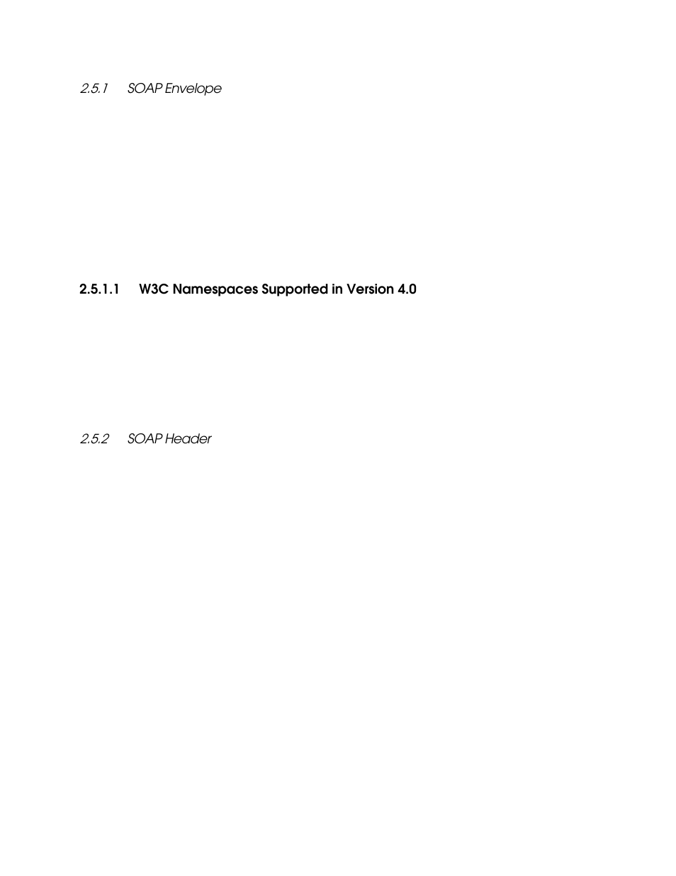 1 soap envelope, 1 w3c namespaces supported in version 4.0, 2 soap header | Soap envelope -5, Soap header -5 | Echelon i.LON SmartServer 2.0 User Manual | Page 19 / 443