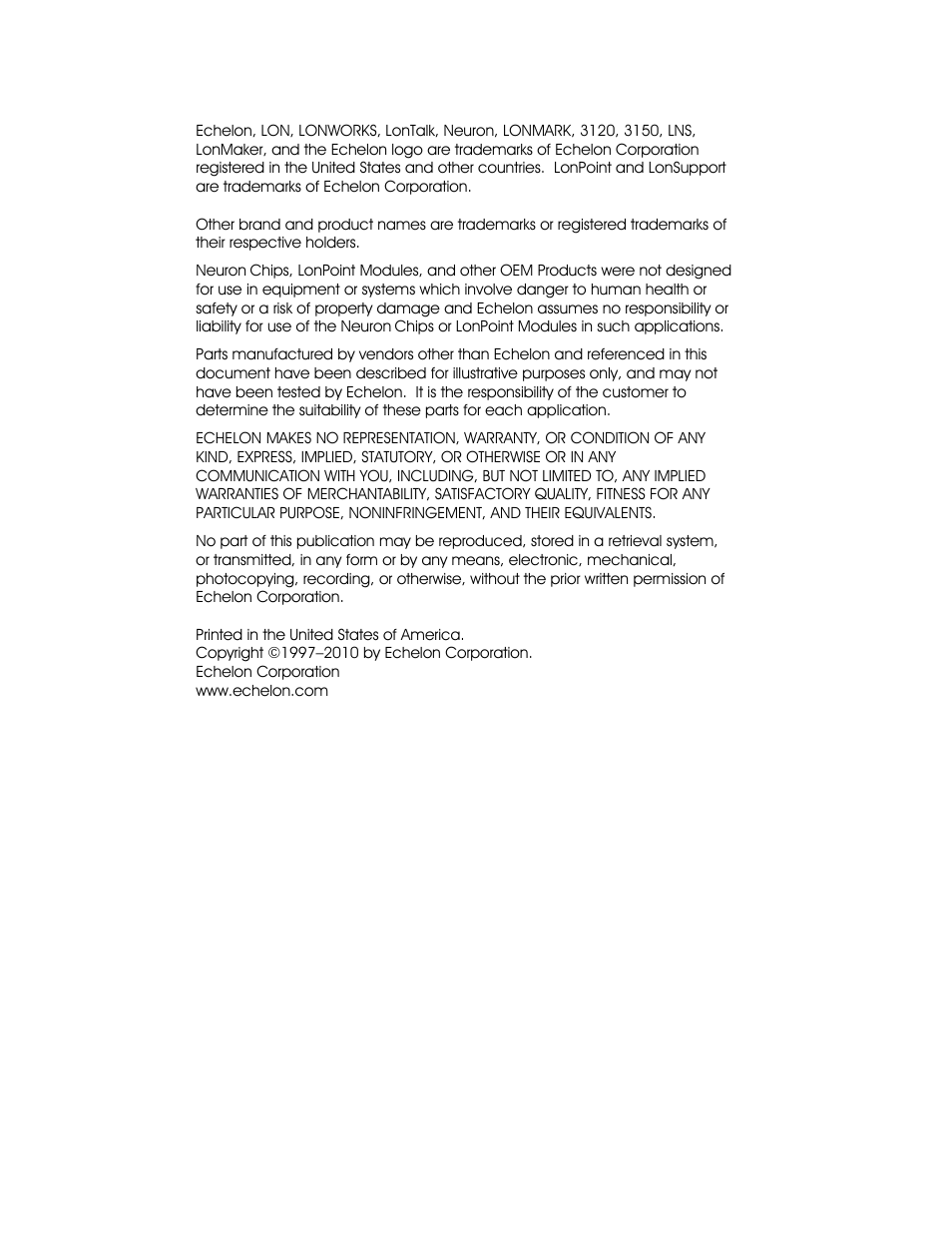 Echelon i.LON SmartServer 2.0 User Manual | Page 2 / 443