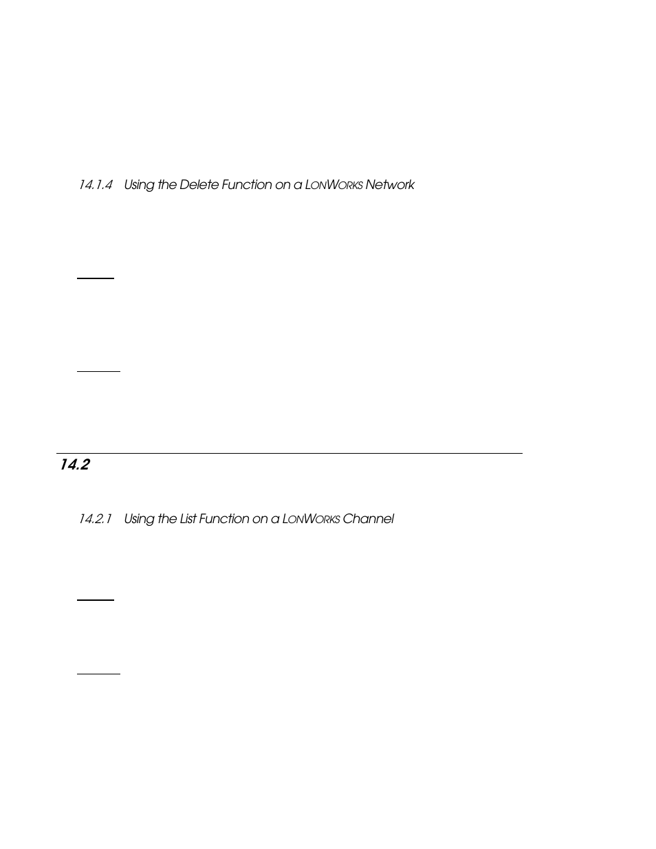 4 using the delete function on a lonworks network, 2 lonworks channels, 1 using the list function on a lonworks channel | Using the delete function on a l, Orks, Network -11, Channels -11, Using the list function on a l, Channel -11, Channels | Echelon i.LON SmartServer 2.0 User Manual | Page 211 / 443
