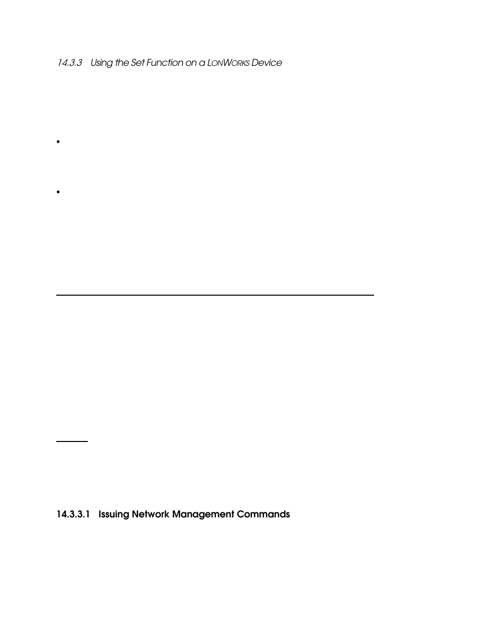 3 using the set function on a lonworks device, 1 issuing network management commands, Using the set function on a l | Orks, Device -26, Device | Echelon i.LON SmartServer 2.0 User Manual | Page 226 / 443
