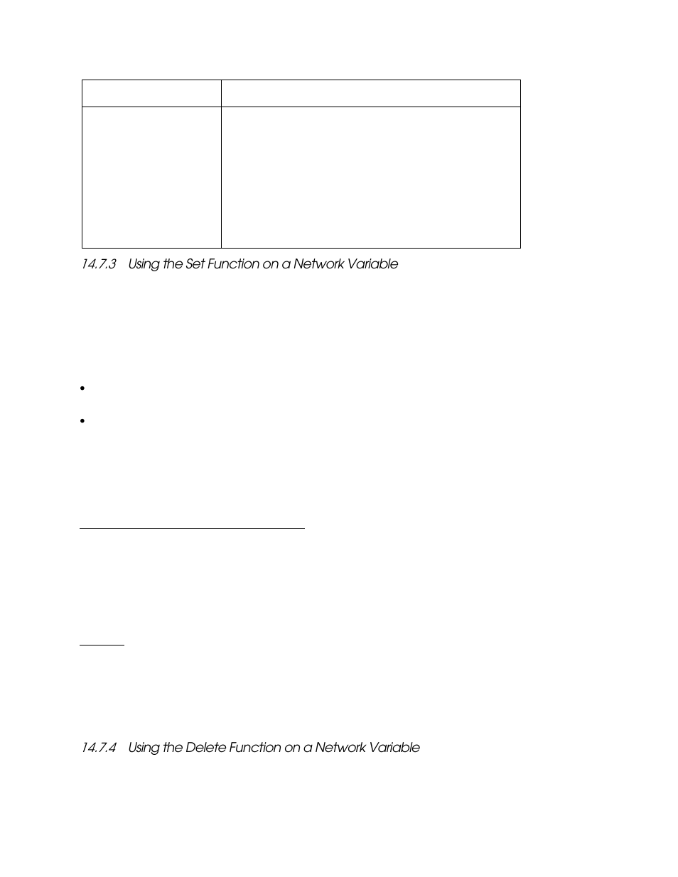 3 using the set function on a network variable, 4 using the delete function on a network variable, Using the set function on a network variable -45 | Echelon i.LON SmartServer 2.0 User Manual | Page 245 / 443