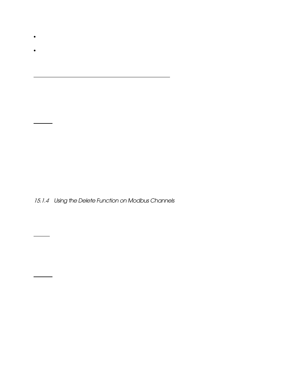 4 using the delete function on modbus channels, Using the delete function on modbus channels -6, Using the delete function on modbus channels | Echelon i.LON SmartServer 2.0 User Manual | Page 255 / 443