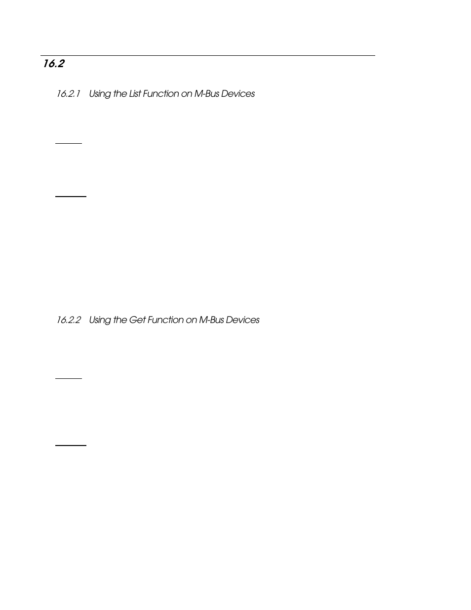 2 m bus devices, 1 using the list function on m bus devices, 2 using the get function on m bus devices | M-bus devices -6, Using the list function on m-bus devices -6, Using the get function on m-bus devices -6, M-bus devices | Echelon i.LON SmartServer 2.0 User Manual | Page 273 / 443