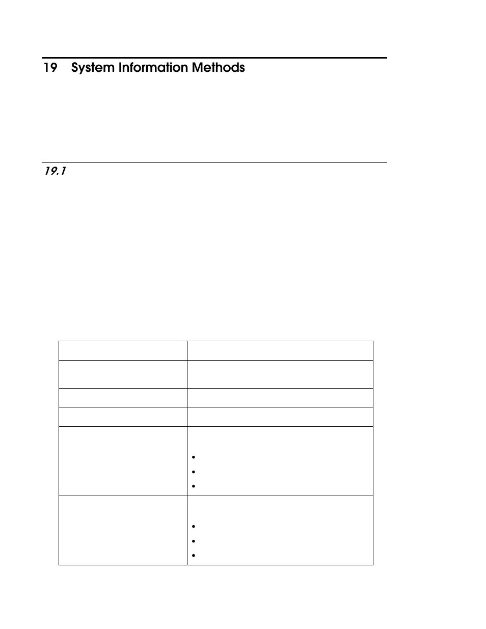 19 system information methods, 1 system service methods, System information methods -1 | System service methods -1, System service methods | Echelon i.LON SmartServer 2.0 User Manual | Page 301 / 443