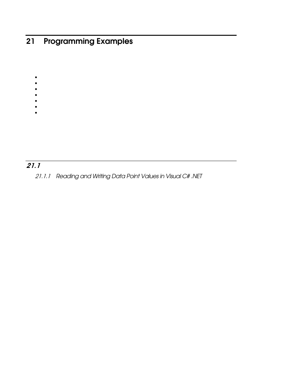 21 programming examples, 1 visual c#.net examples, Programming examples -1 | Visual c#.net examples -1, Chapter 21 | Echelon i.LON SmartServer 2.0 User Manual | Page 353 / 443