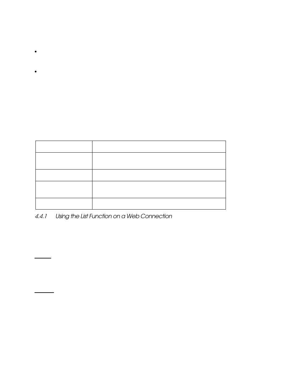 1 using the list function on a web connection, Using the list function on a web connection -20 | Echelon i.LON SmartServer 2.0 User Manual | Page 61 / 443