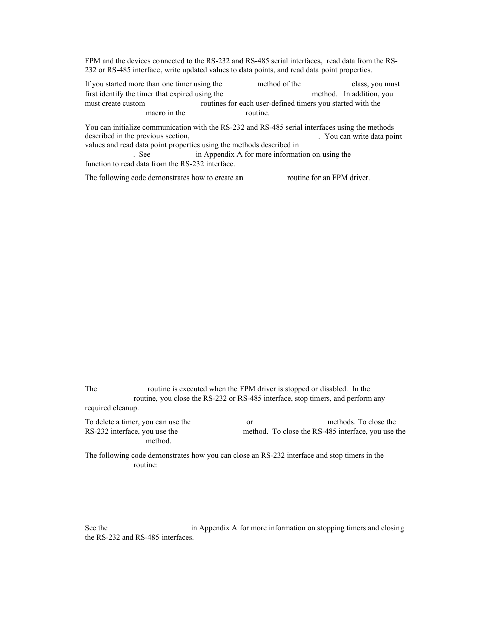 Writing the fpm driver shutdown() routine | Echelon i.LON SmartServer 2.0 User Manual | Page 102 / 266