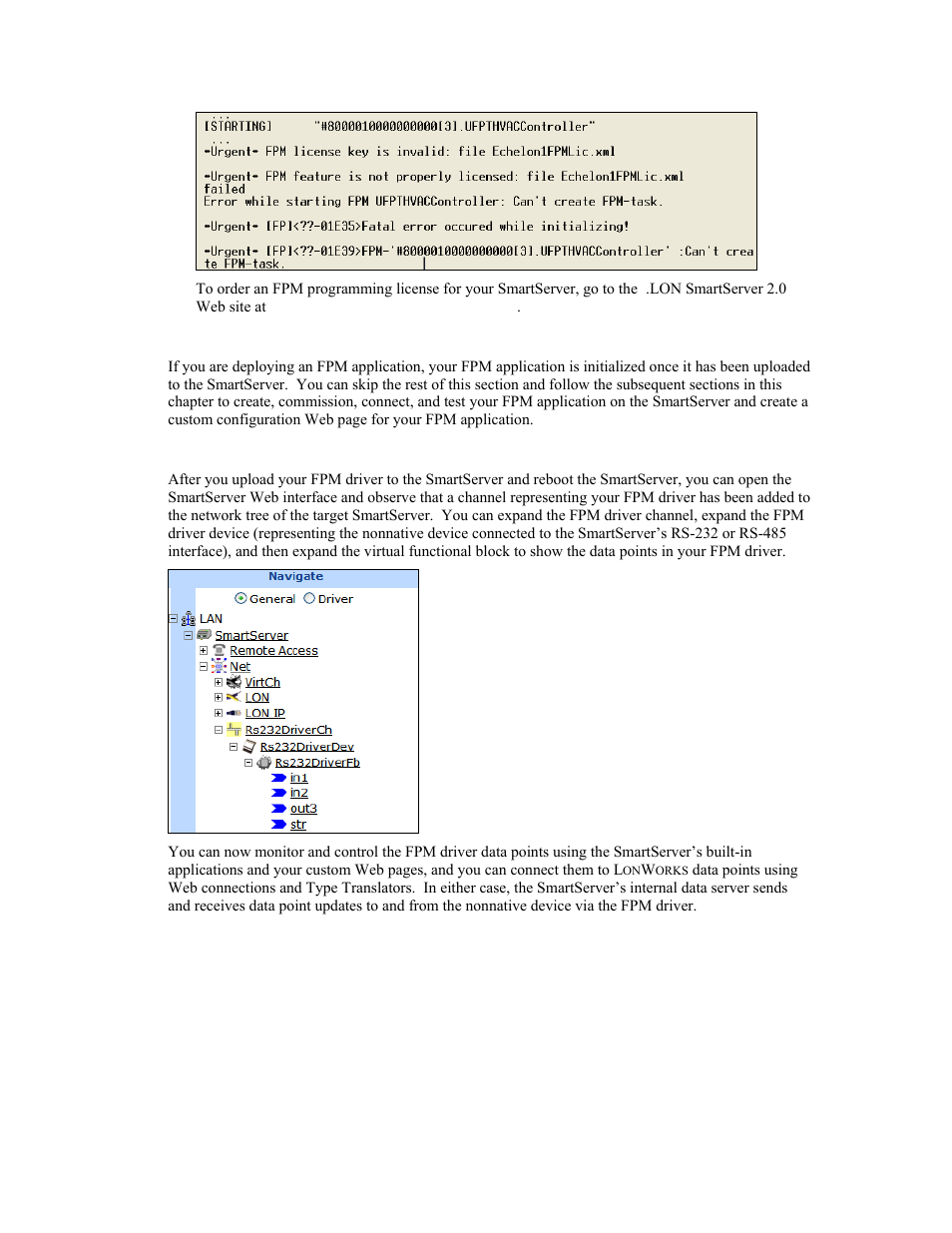 Deploying fpm applications, Deploying fpm drivers | Echelon i.LON SmartServer 2.0 User Manual | Page 125 / 266