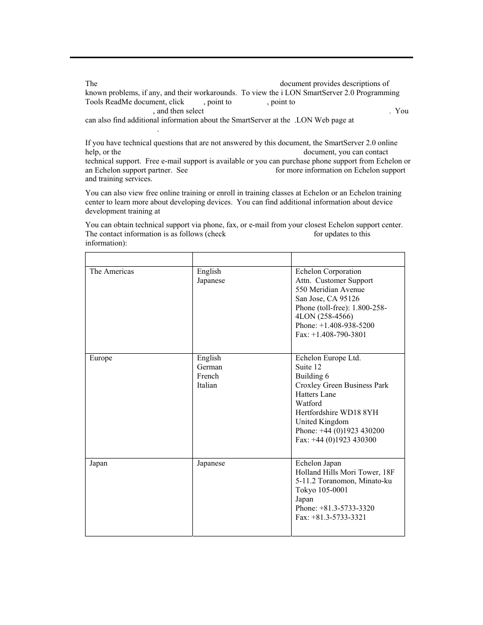 For more information and technical support | Echelon i.LON SmartServer 2.0 User Manual | Page 13 / 266