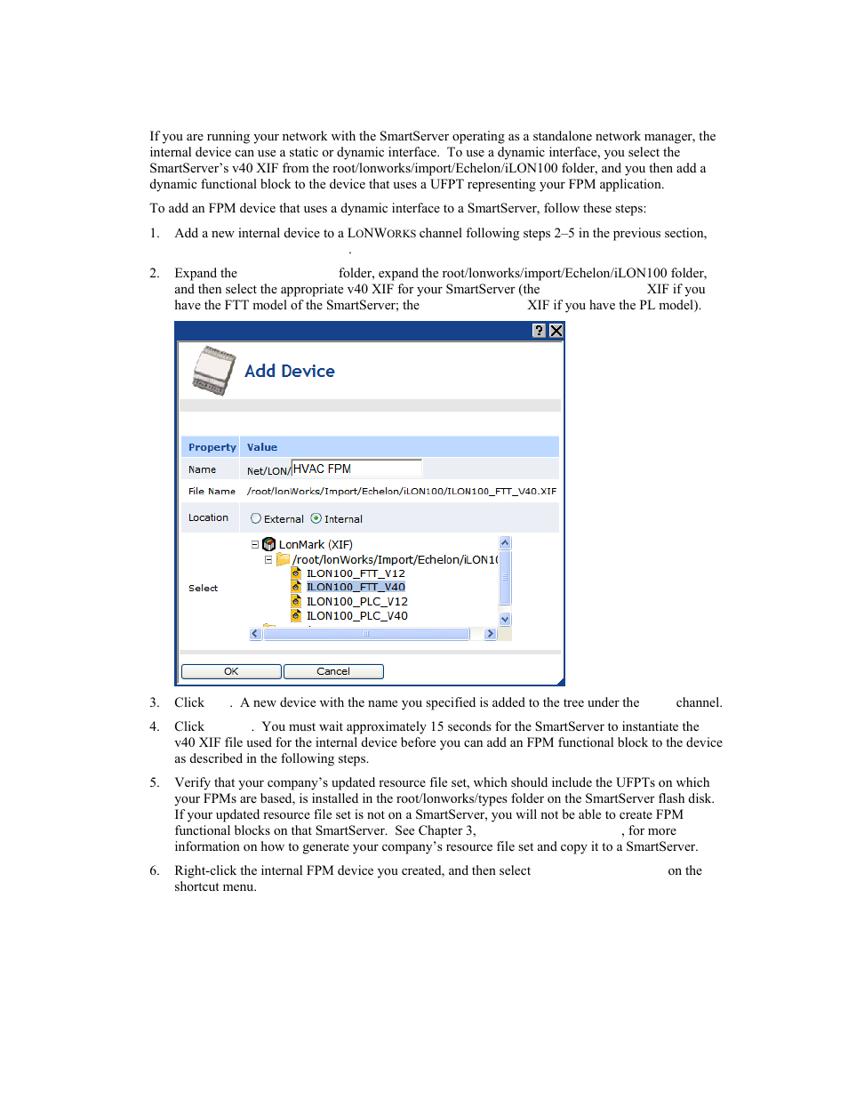 Using a dynamic device interface | Echelon i.LON SmartServer 2.0 User Manual | Page 131 / 266