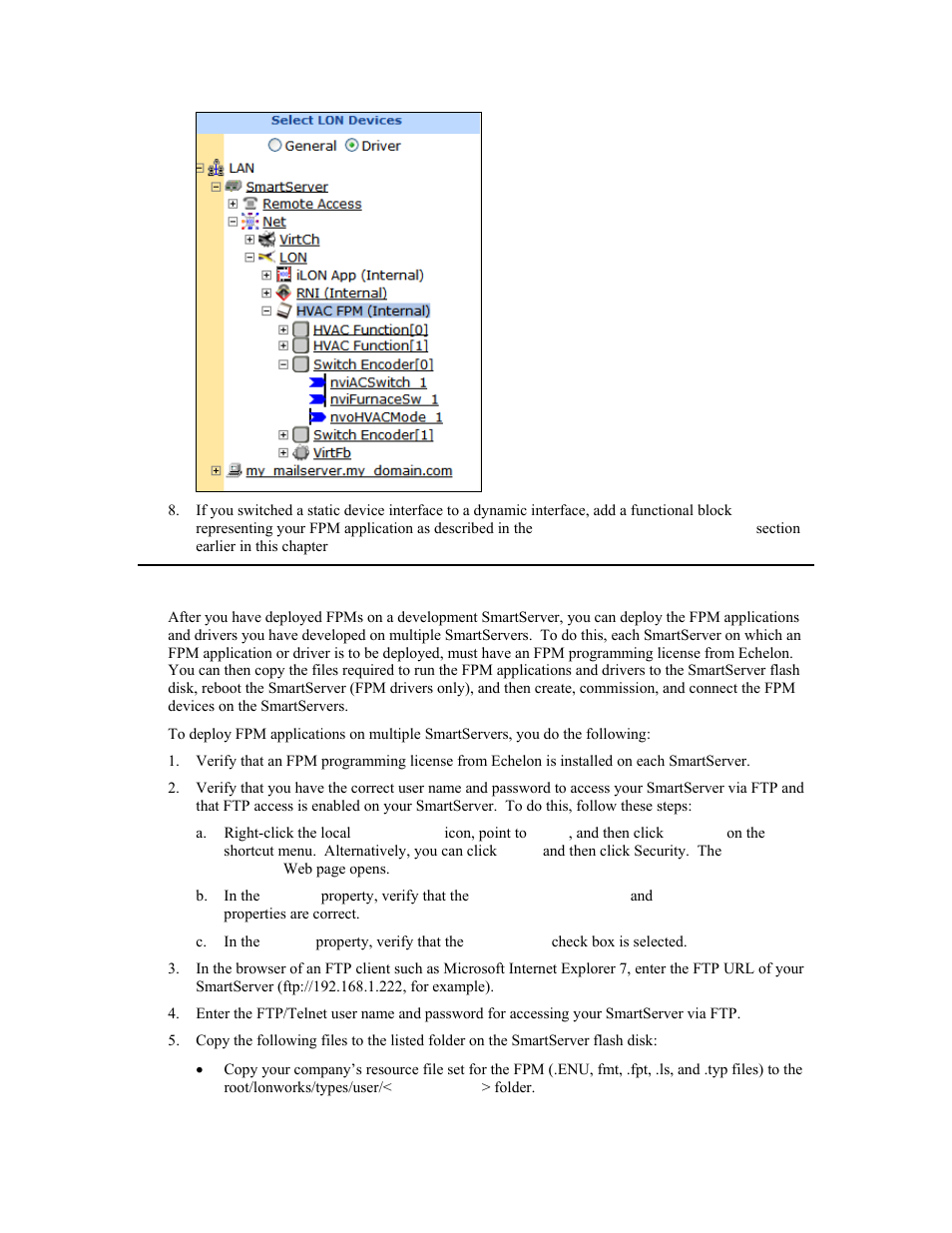 Deploying fpms on multiple smartservers | Echelon i.LON SmartServer 2.0 User Manual | Page 156 / 266