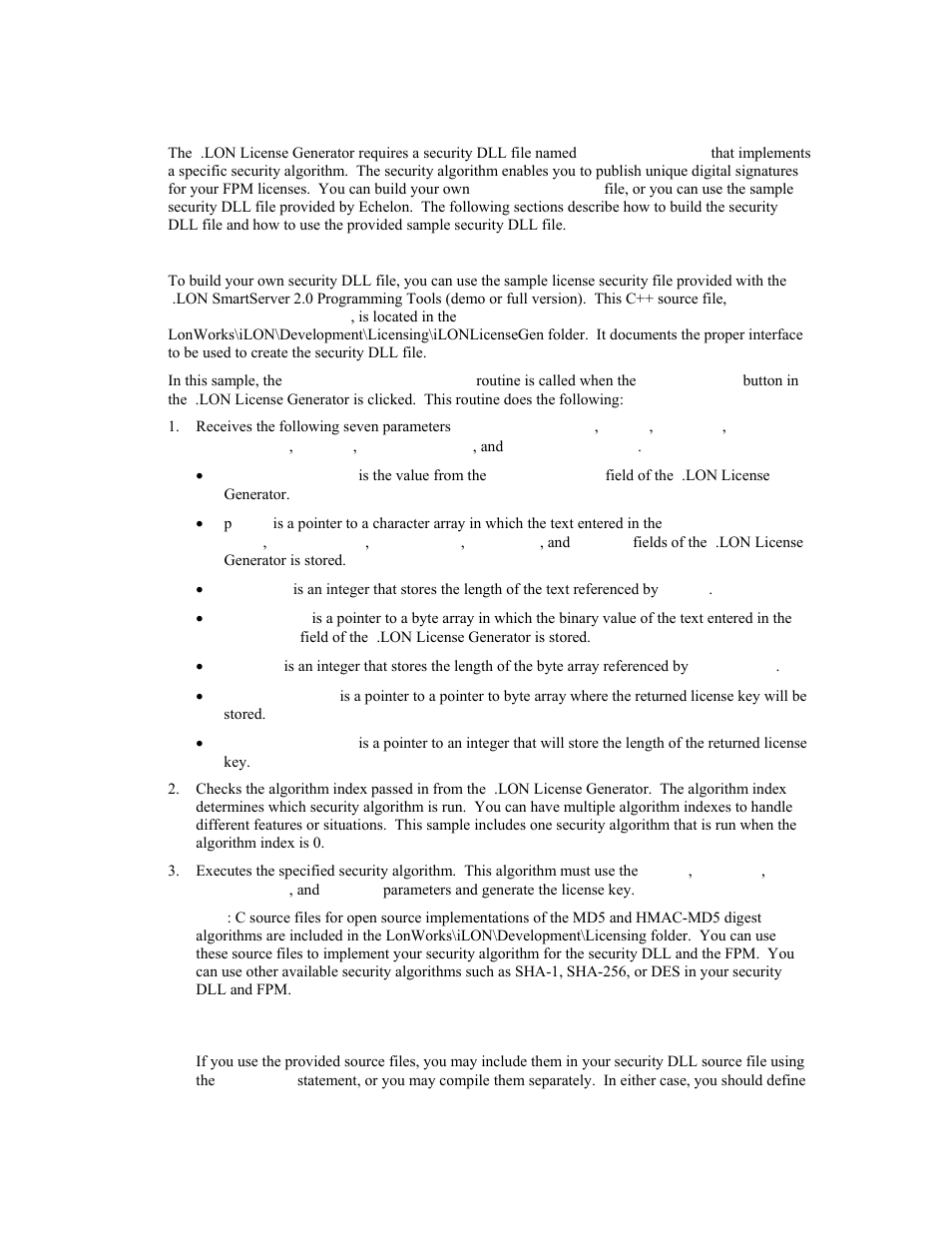 Creating a security dll file, Building the security dll file | Echelon i.LON SmartServer 2.0 User Manual | Page 163 / 266