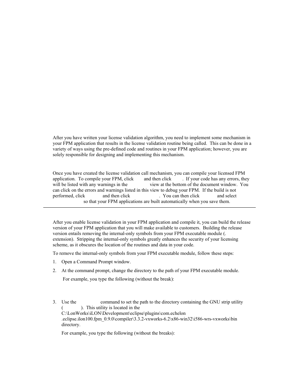 Step 6: compiling the licensed fpm application, Implement some mechanism in, Compile your licensed fpm application | Echelon i.LON SmartServer 2.0 User Manual | Page 174 / 266