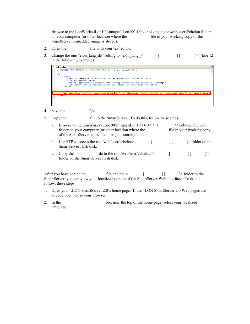 Viewing the localized smartserver web interface | Echelon i.LON SmartServer 2.0 User Manual | Page 215 / 266