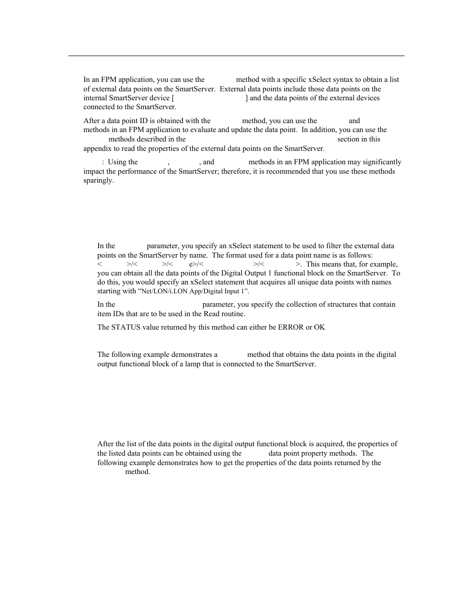 External smartserver data point methods, List() | Echelon i.LON SmartServer 2.0 User Manual | Page 232 / 266