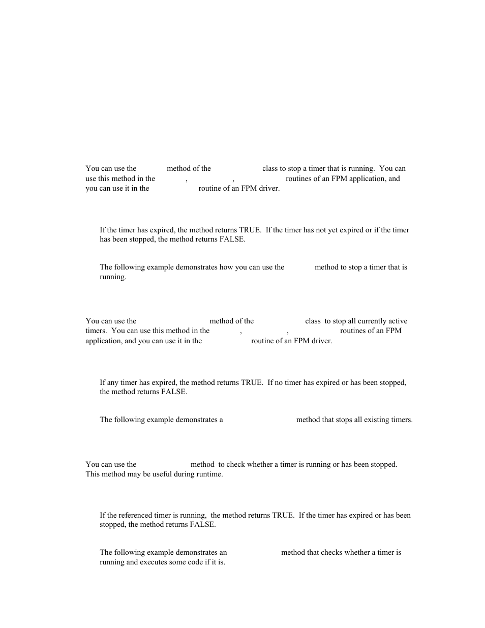 Stop (), Stopalltimers(), Isrunning() | Echelon i.LON SmartServer 2.0 User Manual | Page 237 / 266