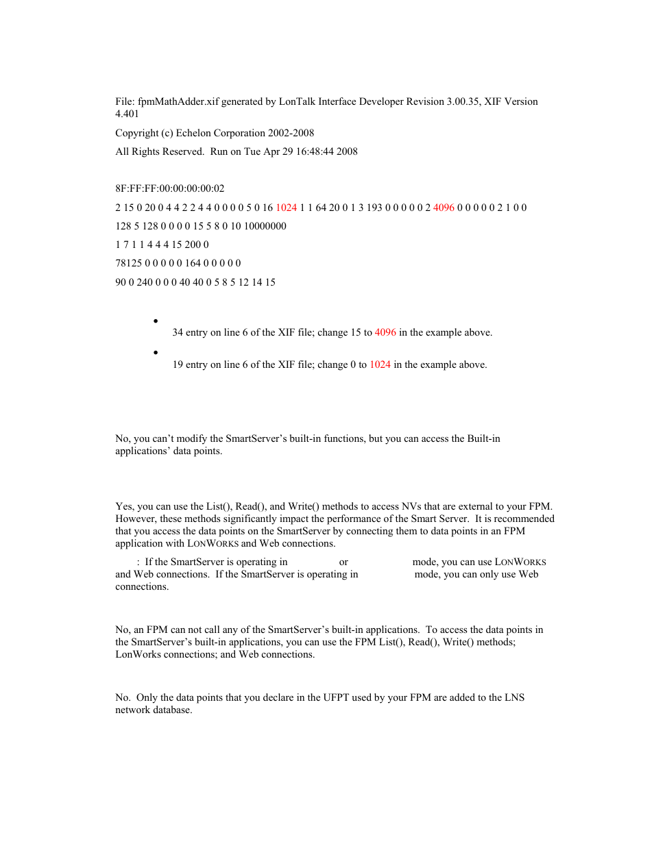 Echelon i.LON SmartServer 2.0 User Manual | Page 261 / 266