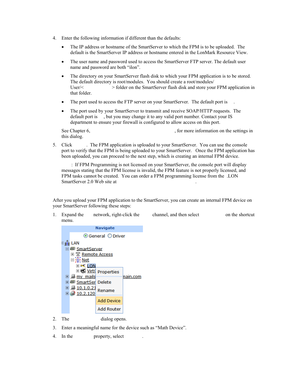 Creating an internal fpm device | Echelon i.LON SmartServer 2.0 User Manual | Page 29 / 266
