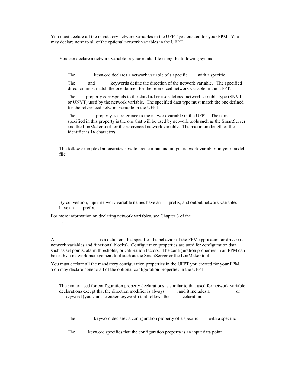 Declaring configuration properties | Echelon i.LON SmartServer 2.0 User Manual | Page 71 / 266