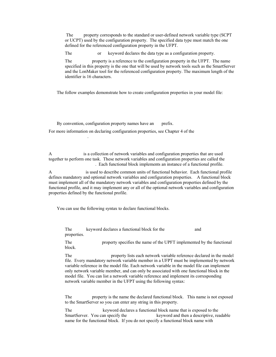 Declaring functional blocks | Echelon i.LON SmartServer 2.0 User Manual | Page 72 / 266