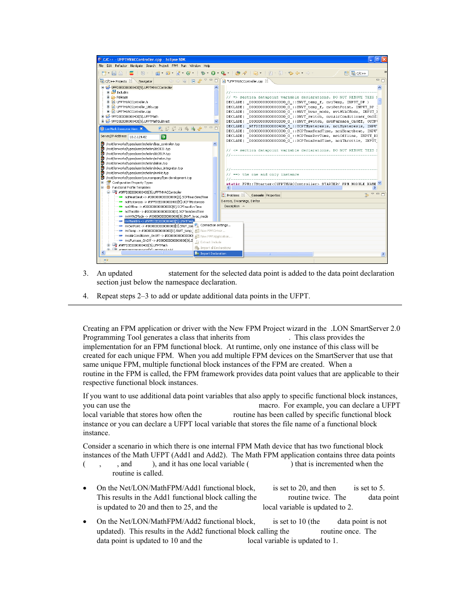 Using ufpt local variables | Echelon i.LON SmartServer 2.0 User Manual | Page 89 / 266