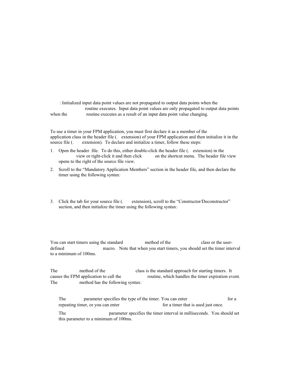 Declaring and initializing timers, Starting timers | Echelon i.LON SmartServer 2.0 User Manual | Page 91 / 266