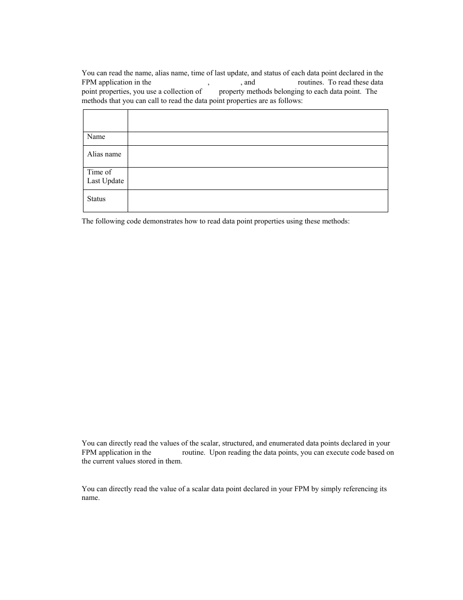 Reading data point properties, Reading data point values | Echelon i.LON SmartServer 2.0 User Manual | Page 95 / 266