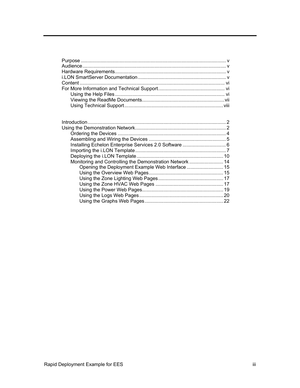 Echelon Rapid Deployment Example for EES User Manual | Page 3 / 34
