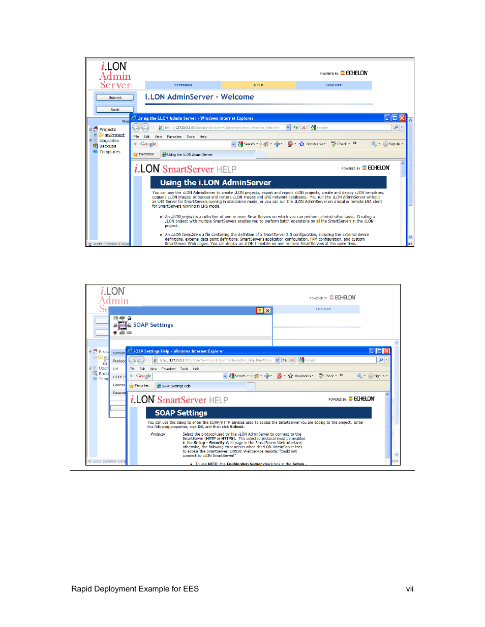 Viewing the readme documents | Echelon Rapid Deployment Example for EES User Manual | Page 7 / 34