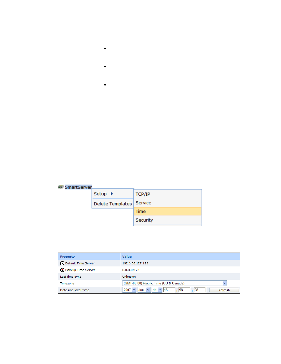 Manually configuring the time | Echelon i.LON SmartServer 2.0 Power Line User Manual | Page 85 / 144