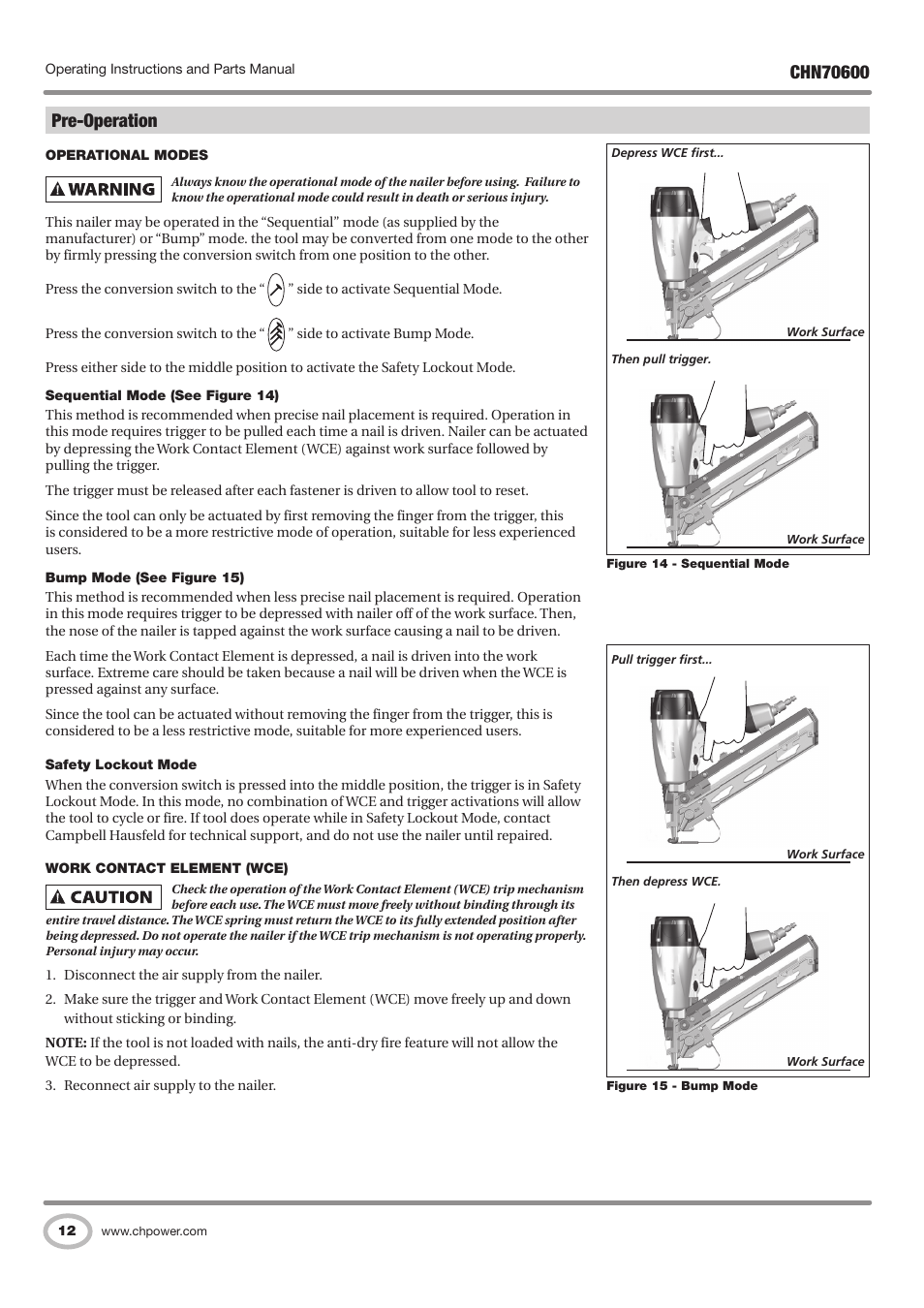 Pre-operation | Campbell Hausfeld IN727501AV User Manual | Page 12 / 60