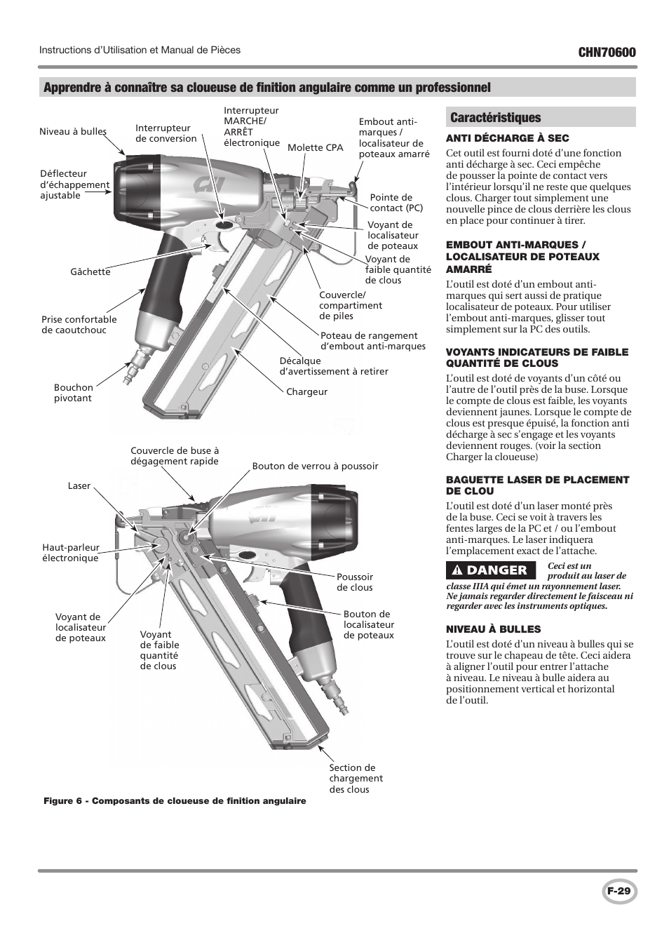 Caractéristiques | Campbell Hausfeld IN727501AV User Manual | Page 29 / 60