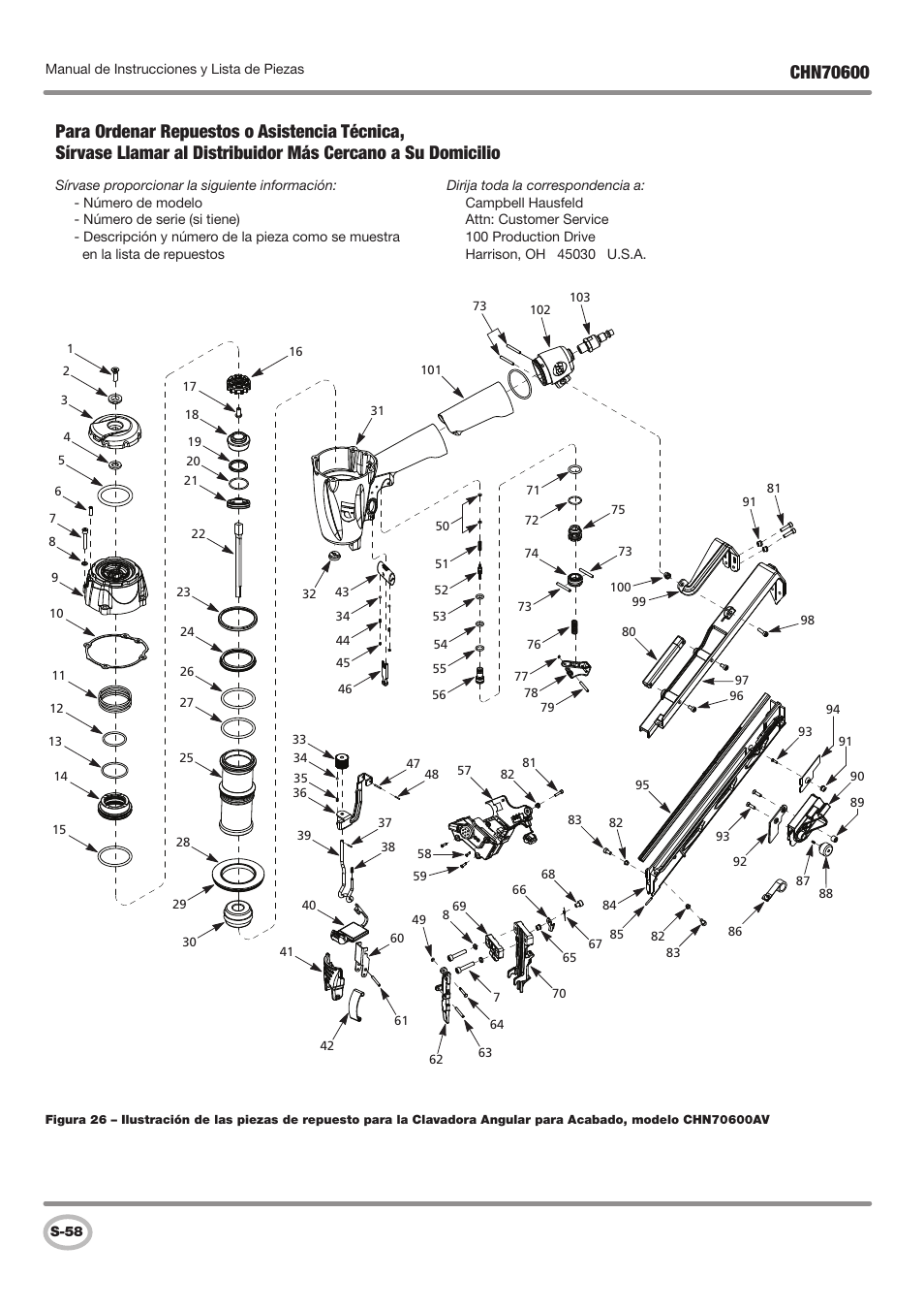 Campbell Hausfeld IN727501AV User Manual | Page 58 / 60