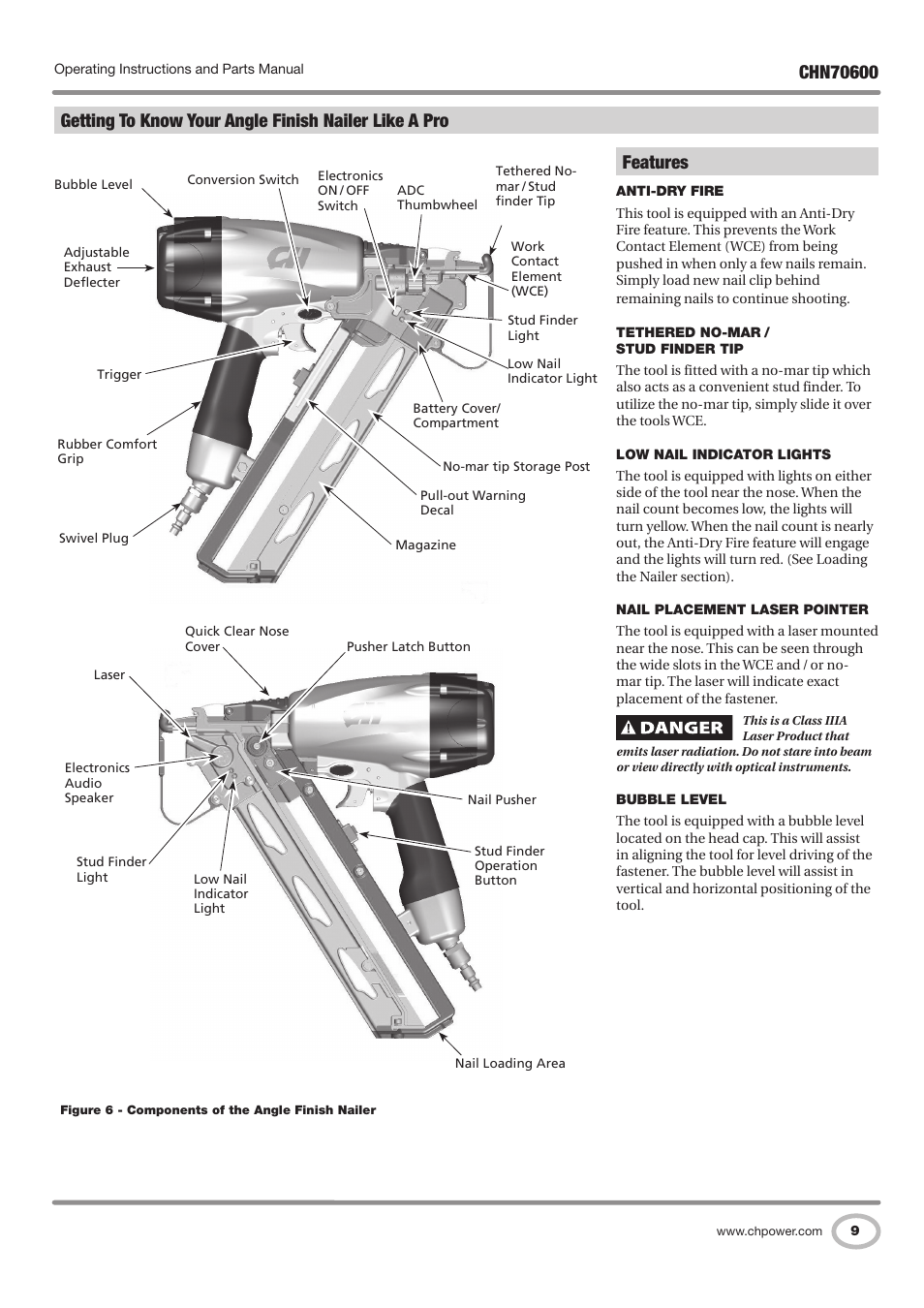 Features | Campbell Hausfeld IN727501AV User Manual | Page 9 / 60