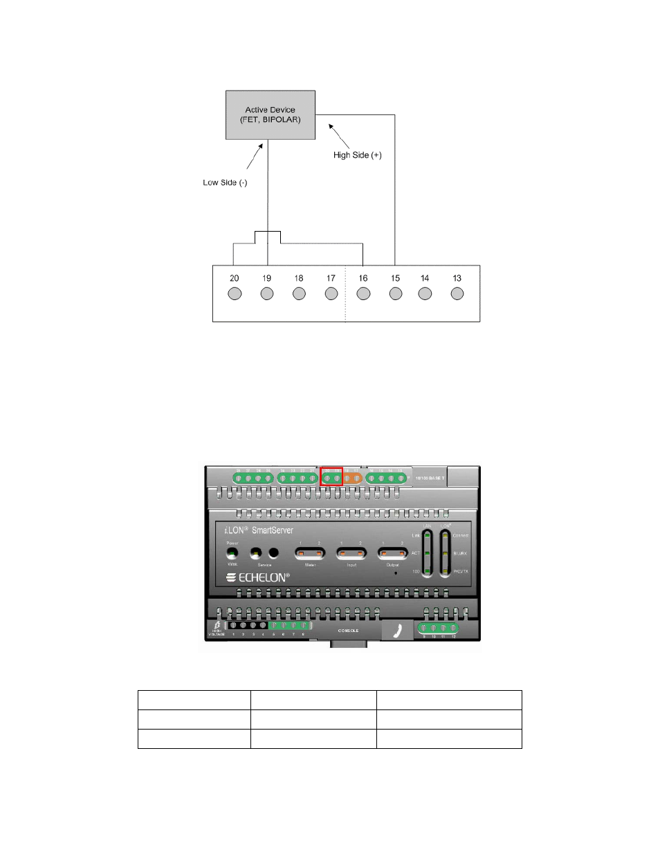 12v < 20ma output | Echelon SmartServer 2.2 Hardware User Manual | Page 30 / 37