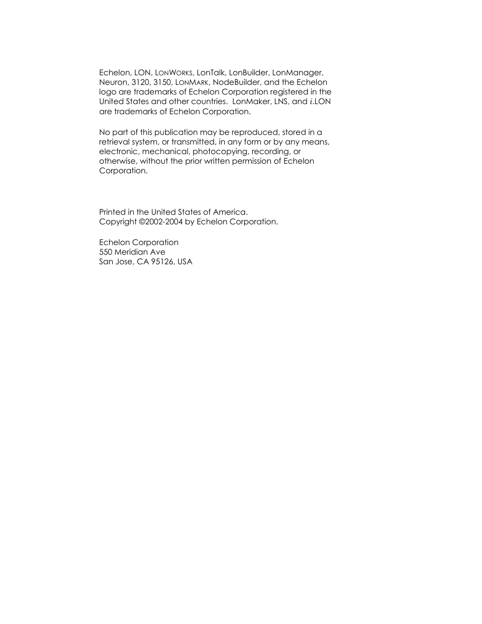 Echelon i.LON 100 e2 Internet Server User Manual | Page 2 / 96